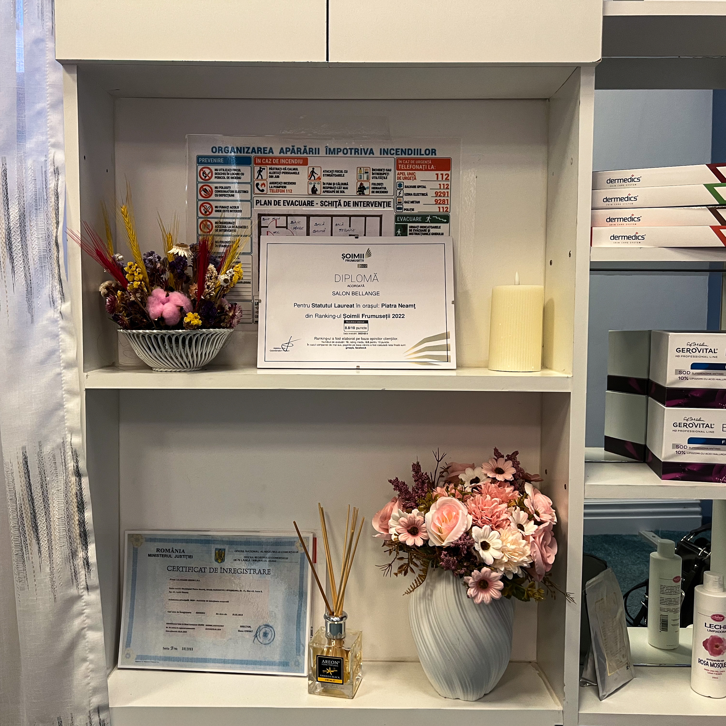 Salon BellAnge Piatra Neamț - Recepție salon